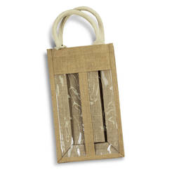 Serena Jute Double Wine Carrier